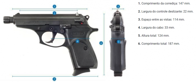 Pistola Bersa Thunder X Calibre .22