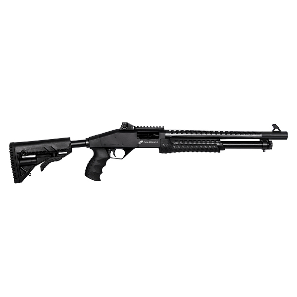 Espingarda CBC Pump Military 3.0 Calibre 12 com Coronha Retrátil