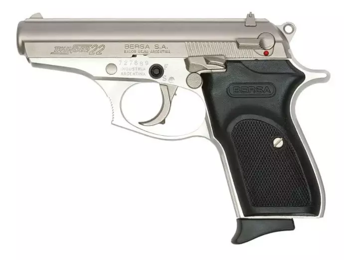 Pistola Bersa Thunder 22 Niquelada Calibre .22